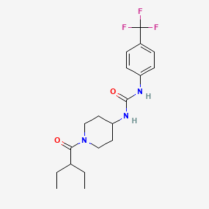 1-(1-(2-Ethylbutanoyl)piperidin-4-yl)-3-(4-(trifluoromethyl)phenyl)urea
