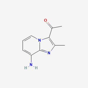 8-Amino-3-acetyl-2-methylimidazo[1,2-a]pyridine