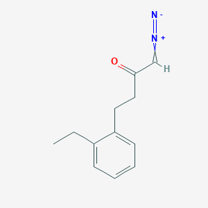 1-Diazo-4-(2-ethylphenyl)butan-2-one