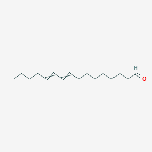 molecular formula C16H28O B8293953 Hexadeca-9,11-dienal 