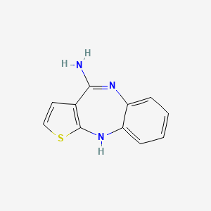 molecular formula C11H9N3S B8294077 4H-3-thia-4,9-diaza-benzo[f]azulen-10-ylamine 