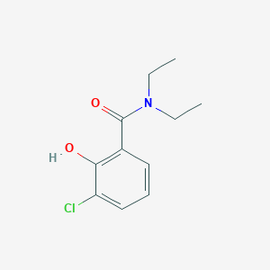 molecular formula C11H14ClNO2 B8294089 3-chloro-N,N-diethyl-2-hydroxybenzamide CAS No. 850036-50-9
