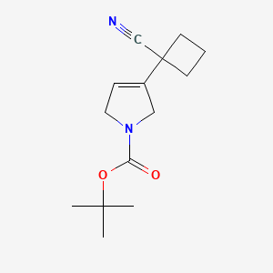 tert-butyl 3-(1-cyanocyclobutyl)-2,5-dihydro-1H-pyrrole-1-carboxylate