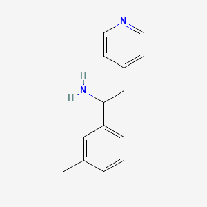 2-Pyridin-4-yl-1-m-tolyl-ethylamine