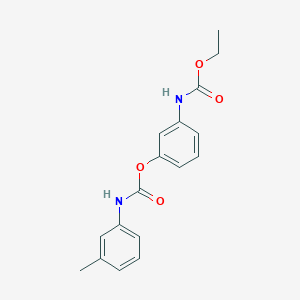 molecular formula C17H18N2O4 B082942 Phenmedipham-ethyl CAS No. 13684-44-1