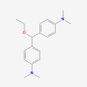 molecular formula C19H26N2O B082943 4-[[4-(dimethylamino)phenyl]-ethoxymethyl]-N,N-dimethylaniline CAS No. 13331-38-9