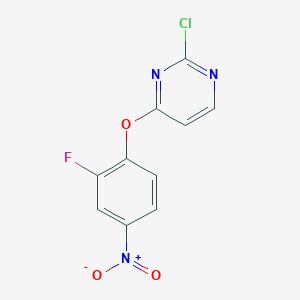 2-Chloro-4-(2-fluoro-4-nitrophenoxy)pyrimidine