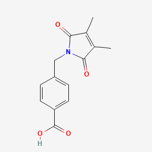 4-[(3,4-Dimethyl-2,5-dioxopyrrol-1-yl)methyl]benzoic acid