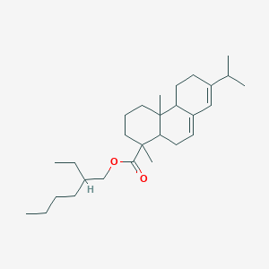 molecular formula C28H46O2 B082944 2-Ethylhexyl 1,4a-dimethyl-7-propan-2-yl-2,3,4,4b,5,6,10,10a-octahydrophenanthrene-1-carboxylate CAS No. 13434-00-9