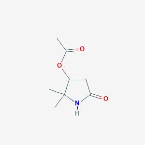 2,2-Dimethyl-5-oxo-2,5-dihydro-1H-pyrrol-3-yl acetate