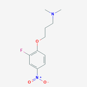 B8294534 {3-[(2-Fluoro-4-nitrophenyl)oxy]propyl}dimethylamine CAS No. 221198-63-6