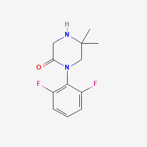 1-(2,6-Difluorophenyl)-5,5-dimethylpiperazin-2-one