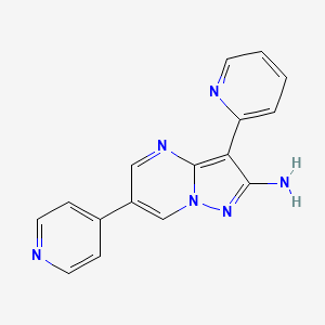 3-Pyridin-2-yl-6-pyridin-4-yl-pyrazolo[1,5-a]pyrimidin-2-ylamine