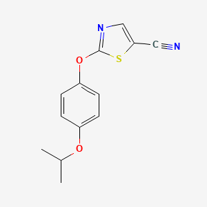 2-(4-Isopropoxyphenoxy)-1,3-thiazole-5-carbonitrile
