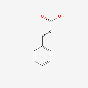molecular formula C9H7O2- B8295013 3-phenylprop-2-enoate 