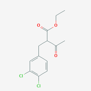 molecular formula C13H14Cl2O3 B8295033 Ethyl 2-(3,4-dichlorobenzyl)-3-oxobutanoate 