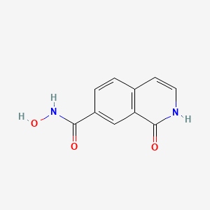 molecular formula C10H8N2O3 B8295181 N-hydroxy-1-oxo-1,2-dihydroisoquinoline-7-carboxamide 