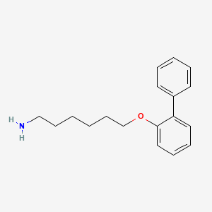 molecular formula C18H23NO B8295575 1-Amino-6-(biphenyloxy)hexane 
