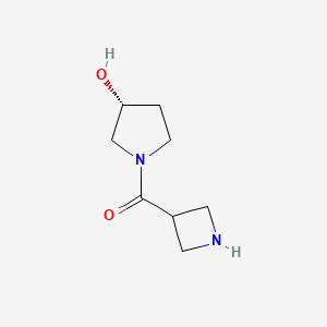 molecular formula C8H14N2O2 B8295729 Azetidin-3-yl-((R)-3-hydroxypyrrolidin-1-yl)methanone 