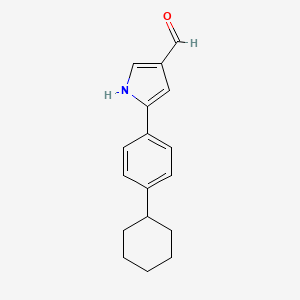 5-(4-cyclohexylphenyl)-1H-pyrrole-3-carbaldehyde