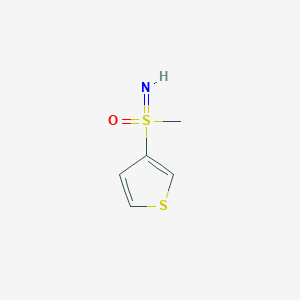 molecular formula C5H7NOS2 B8295814 Imino(methyl)(thiophen-3-yl)-l6-sulfanone 
