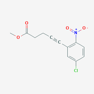 5-(5-Chloro-2-nitrophenyl)-4-pentynoic acid methyl ester