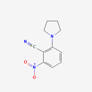 2-Nitro-6-(pyrrolidin-1-yl)benzonitrile