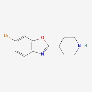 6-Bromo-2-(piperidin-4-yl)benzo[d]oxazole
