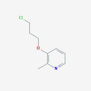 molecular formula C9H12ClNO B8295950 3-Chloro-1-(2-methyl(3-pyridyloxy))propane 