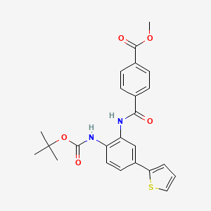 Methyl 4-[({2-[(tert-butoxycarbonyl)amino]-5-thien-2-ylphenyl}amino)carbonyl]benzoate