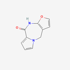 molecular formula C10H8N2O2 B8296002 4,10-dihydro-9H-furo[2,3-e]pyrrolo[1,2-a][1,4]diazepin-9-one 