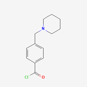 molecular formula C13H16ClNO B8296007 4-Piperidin-1-ylmethyl-benzoyl chloride 