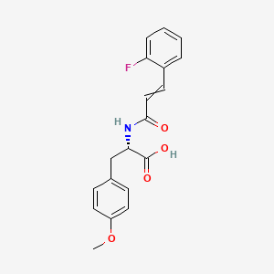 molecular formula C19H18FNO4 B8296039 N-[3-(2-Fluorophenyl)acryloyl]-O4-Methyl-L-Tyrosine 