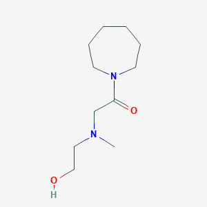 molecular formula C11H22N2O2 B8296048 2-{N-[2-Oxo-2-(perhydro-1-azepinyl]ethyl]methylamino}ethanol 
