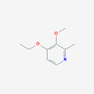 molecular formula C9H13NO2 B8296056 4-Ethoxy-3-methoxy-2-methyl-pyridine CAS No. 107512-36-7