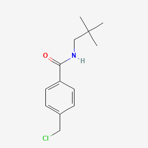 molecular formula C13H18ClNO B8296058 4-chloromethyl-N-(2,2-dimethyl-propyl)-benzamide 