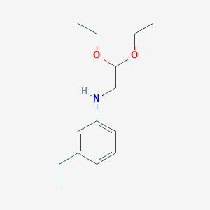 molecular formula C14H23NO2 B8296074 (2,2-Diethoxyethyl)-(3-ethylphenyl)amine 