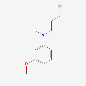 molecular formula C11H16BrNO B8296145 N-(3-bromopropyl)-3-methoxy-N-methylaniline 