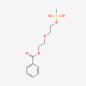 molecular formula C12H16O6S B8296226 Ethanol, 2-[2-(benzoyloxy)ethoxy]-, methanesulfonate 