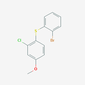 1-Bromo-2-(2-chloro-4-methoxy-phenylsulfanyl)-benzene