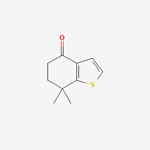 molecular formula C10H12OS B8296271 7,7-Dimethyl-6,7-dihydro-5H-benzo[b]thiophen-4-one 