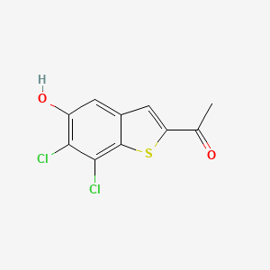 2-Acetyl-6,7-dichloro-5-hydroxybenzo[b]thiophene