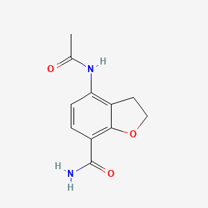 4-Acetylamino-2,3-dihydrobenzofuran-7-carboxylic acid amide
