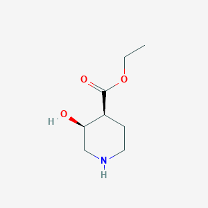molecular formula C8H15NO3 B8296369 ethyl (3S,4S)-3-hydroxypiperidine-4-carboxylate 