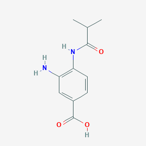 3-Amino-4-(2-methylpropionylamino)benzoic acid