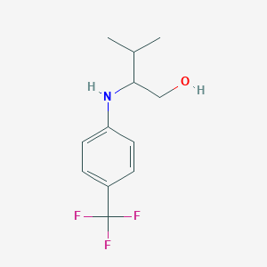 3-Methyl-2-[4-(trifluoromethyl)anilino]butan-1-ol