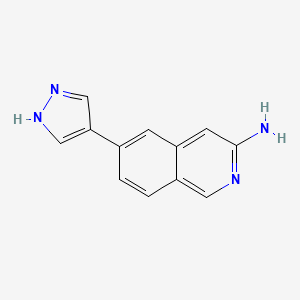 6-(1H-Pyrazol-4-yl)-isoquinolin-3-ylamine