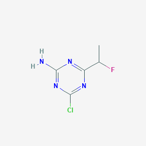 2-Amino-4-chloro-6-(1-fluoroethyl)-1,3,5-triazine