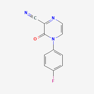 4-(4-Fluorophenyl)-3-oxo-3,4-dihydropyrazine-2-carbonitrile