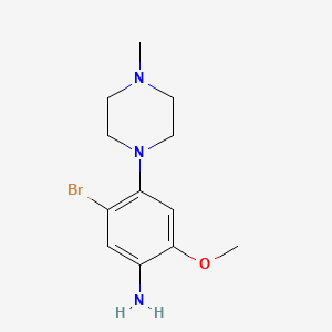 5-Bromo-2-methoxy-4-(4-methyl-piperazin-1-yl)-phenylamine